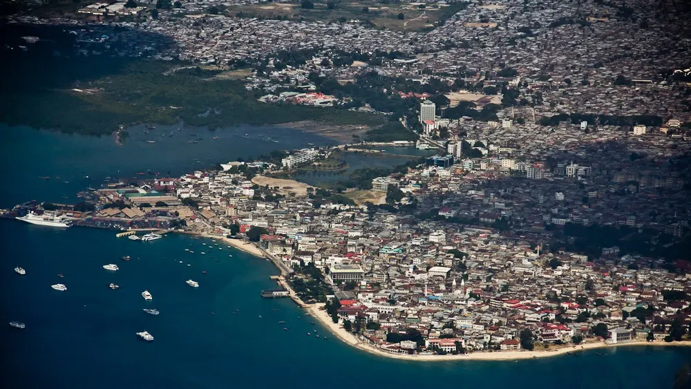 Running in Zanzibar City, Tanzania